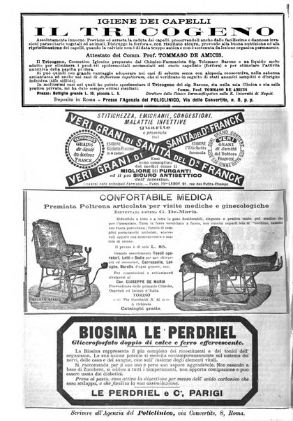 Supplemento al policlinico periodico di medicina, chirurgia ed igiene