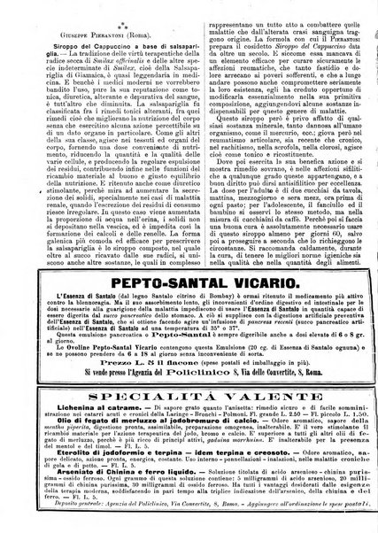 Supplemento al policlinico periodico di medicina, chirurgia ed igiene