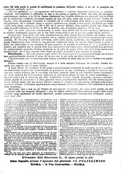 Supplemento al policlinico periodico di medicina, chirurgia ed igiene