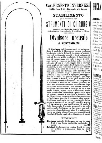 Supplemento al policlinico periodico di medicina, chirurgia ed igiene