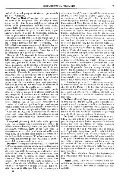 Supplemento al policlinico periodico di medicina, chirurgia ed igiene