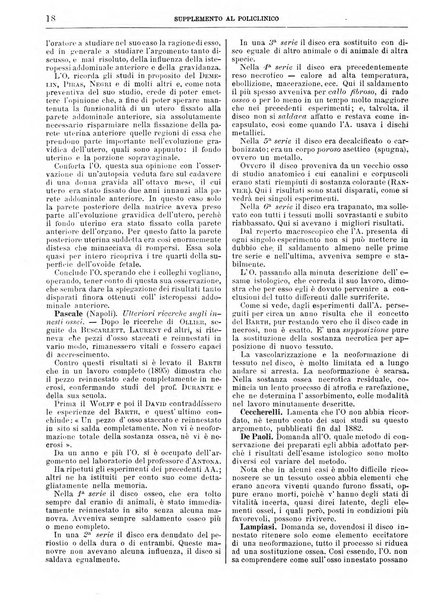 Supplemento al policlinico periodico di medicina, chirurgia ed igiene