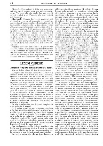 Supplemento al policlinico periodico di medicina, chirurgia ed igiene