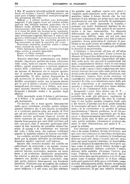 Supplemento al policlinico periodico di medicina, chirurgia ed igiene