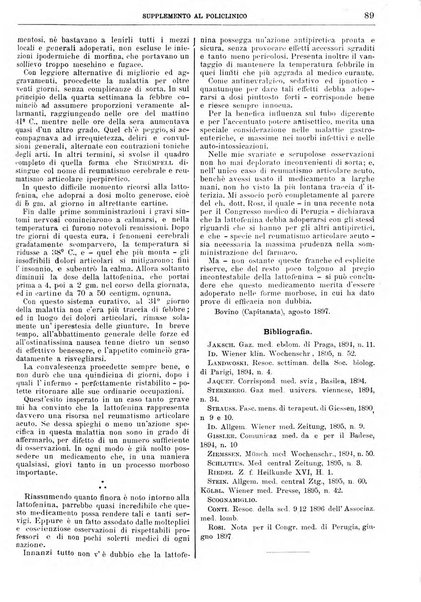 Supplemento al policlinico periodico di medicina, chirurgia ed igiene