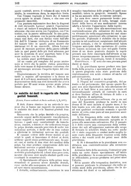 Supplemento al policlinico periodico di medicina, chirurgia ed igiene