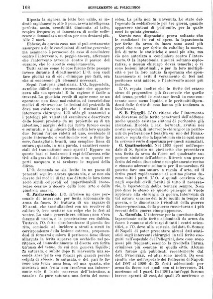 Supplemento al policlinico periodico di medicina, chirurgia ed igiene