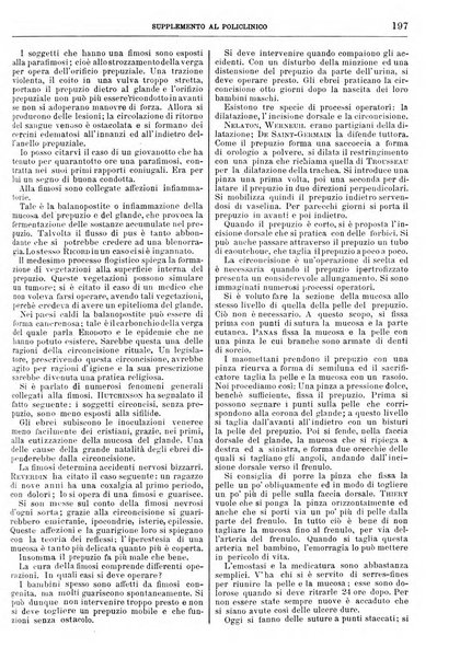 Supplemento al policlinico periodico di medicina, chirurgia ed igiene