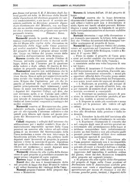 Supplemento al policlinico periodico di medicina, chirurgia ed igiene