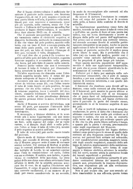 Supplemento al policlinico periodico di medicina, chirurgia ed igiene