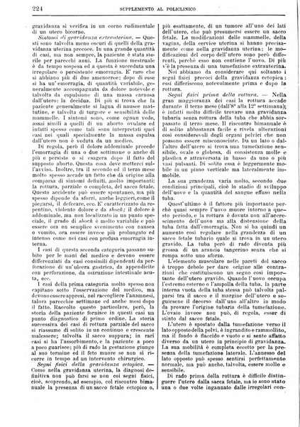 Supplemento al policlinico periodico di medicina, chirurgia ed igiene