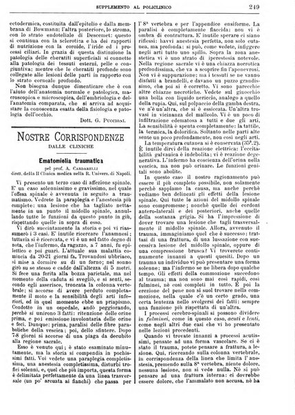 Supplemento al policlinico periodico di medicina, chirurgia ed igiene