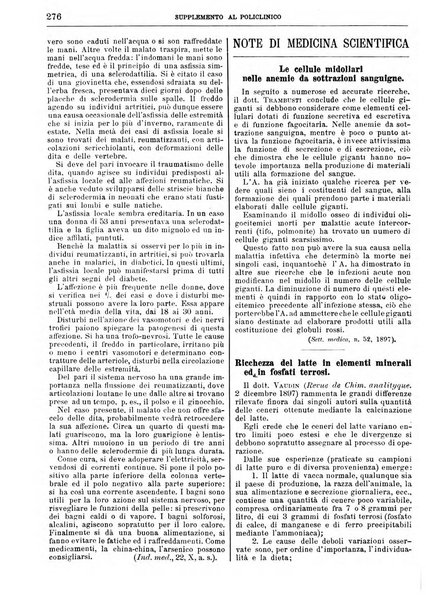 Supplemento al policlinico periodico di medicina, chirurgia ed igiene