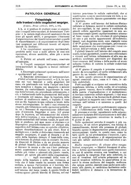 Supplemento al policlinico periodico di medicina, chirurgia ed igiene