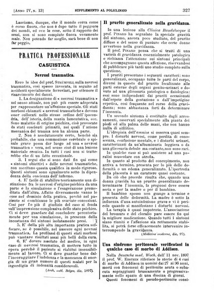 Supplemento al policlinico periodico di medicina, chirurgia ed igiene