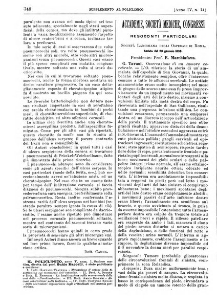 Supplemento al policlinico periodico di medicina, chirurgia ed igiene