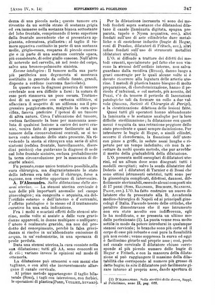 Supplemento al policlinico periodico di medicina, chirurgia ed igiene