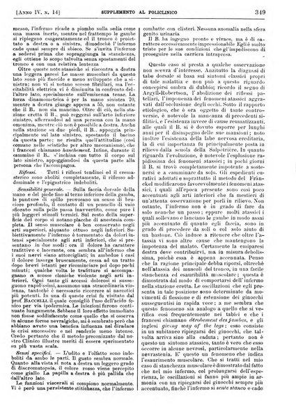 Supplemento al policlinico periodico di medicina, chirurgia ed igiene