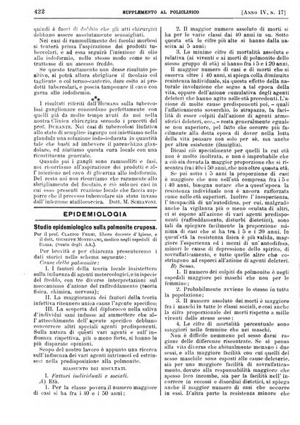 Supplemento al policlinico periodico di medicina, chirurgia ed igiene