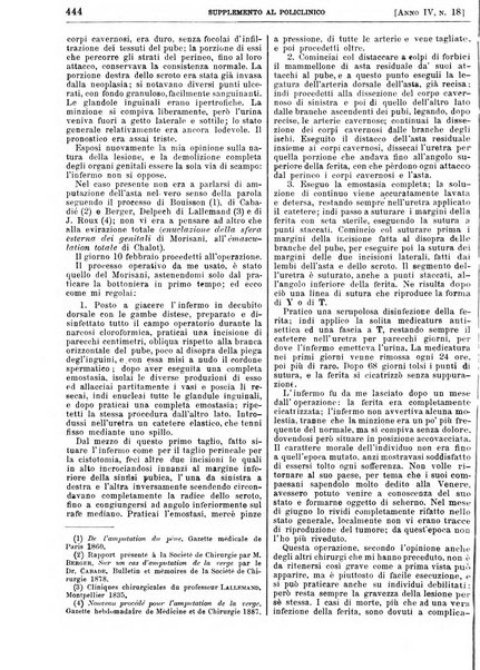 Supplemento al policlinico periodico di medicina, chirurgia ed igiene