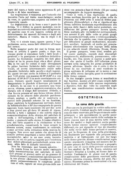 Supplemento al policlinico periodico di medicina, chirurgia ed igiene