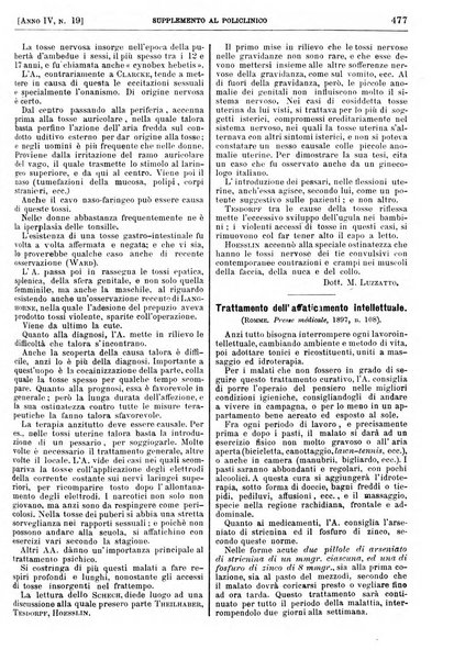 Supplemento al policlinico periodico di medicina, chirurgia ed igiene