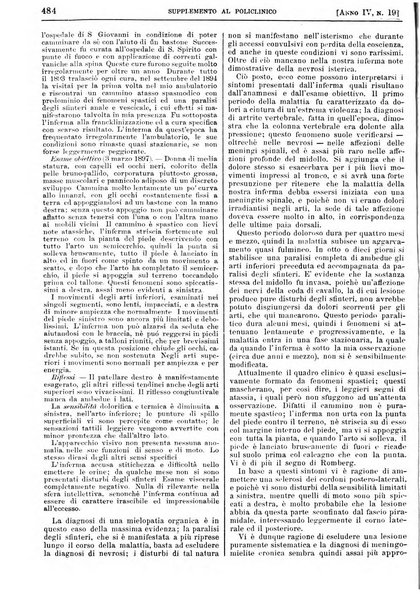 Supplemento al policlinico periodico di medicina, chirurgia ed igiene