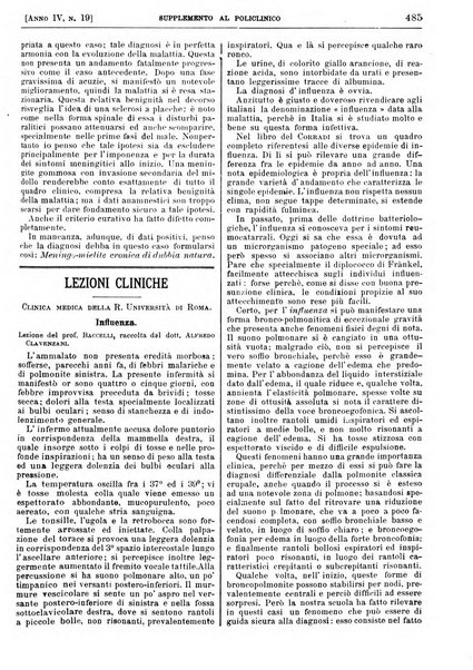 Supplemento al policlinico periodico di medicina, chirurgia ed igiene