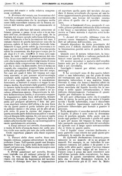 Supplemento al policlinico periodico di medicina, chirurgia ed igiene