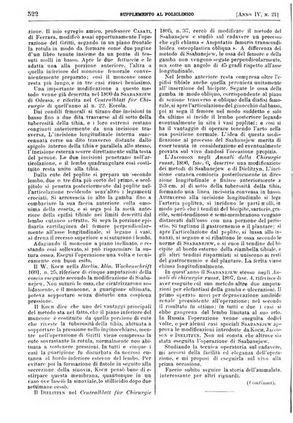 Supplemento al policlinico periodico di medicina, chirurgia ed igiene