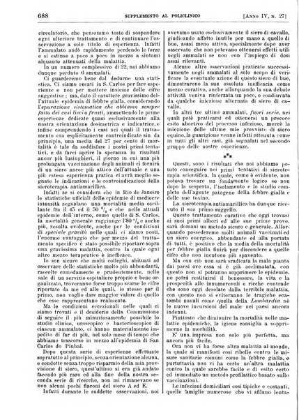 Supplemento al policlinico periodico di medicina, chirurgia ed igiene