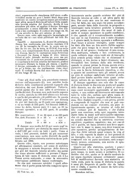 Supplemento al policlinico periodico di medicina, chirurgia ed igiene