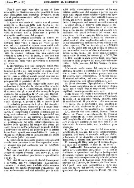 Supplemento al policlinico periodico di medicina, chirurgia ed igiene