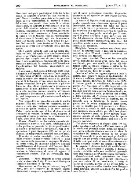 Supplemento al policlinico periodico di medicina, chirurgia ed igiene