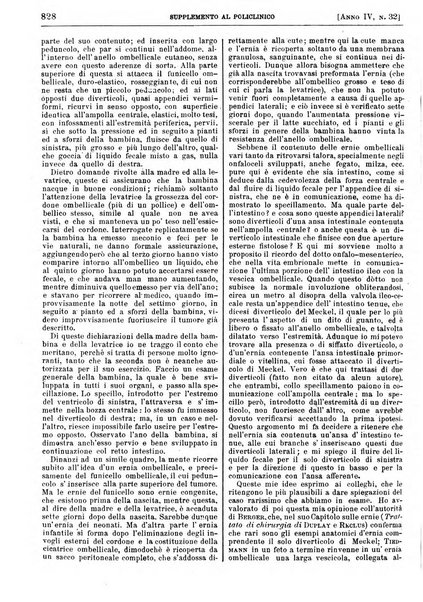 Supplemento al policlinico periodico di medicina, chirurgia ed igiene