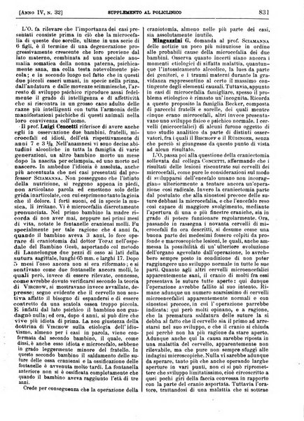 Supplemento al policlinico periodico di medicina, chirurgia ed igiene