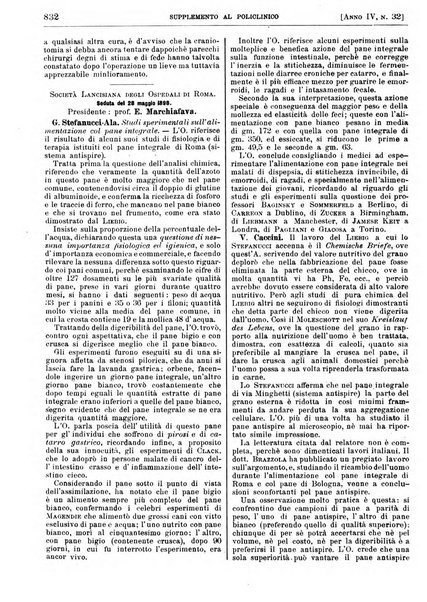 Supplemento al policlinico periodico di medicina, chirurgia ed igiene