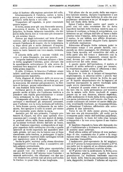 Supplemento al policlinico periodico di medicina, chirurgia ed igiene