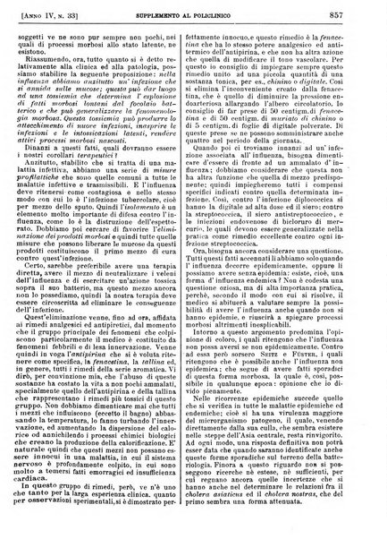 Supplemento al policlinico periodico di medicina, chirurgia ed igiene