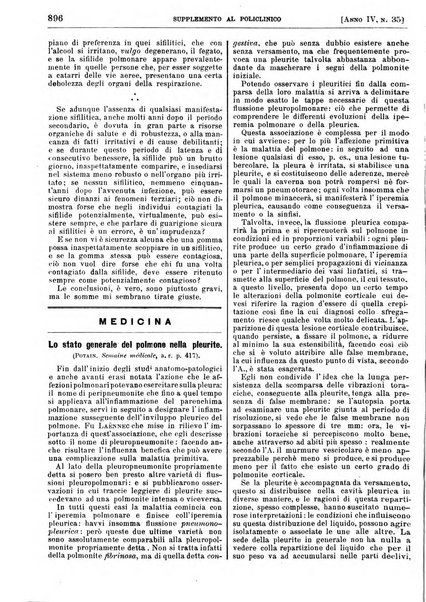 Supplemento al policlinico periodico di medicina, chirurgia ed igiene