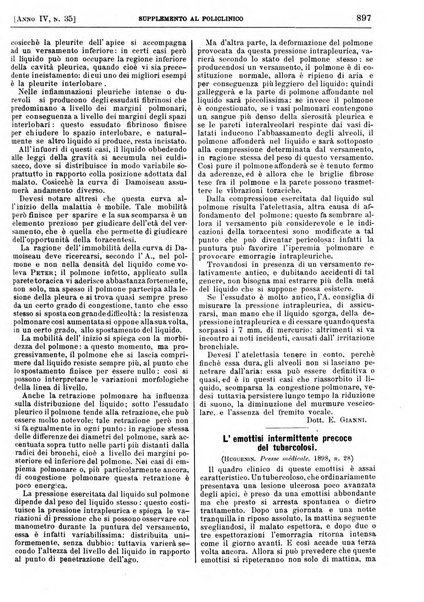 Supplemento al policlinico periodico di medicina, chirurgia ed igiene