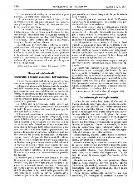 Supplemento al policlinico periodico di medicina, chirurgia ed igiene