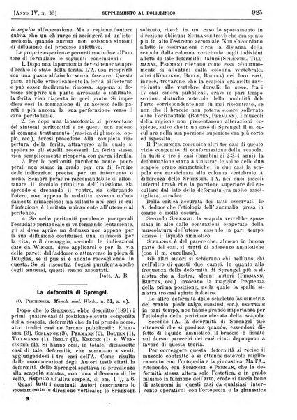 Supplemento al policlinico periodico di medicina, chirurgia ed igiene