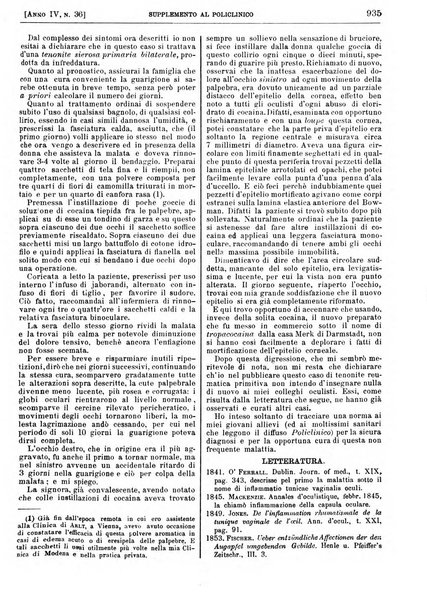 Supplemento al policlinico periodico di medicina, chirurgia ed igiene