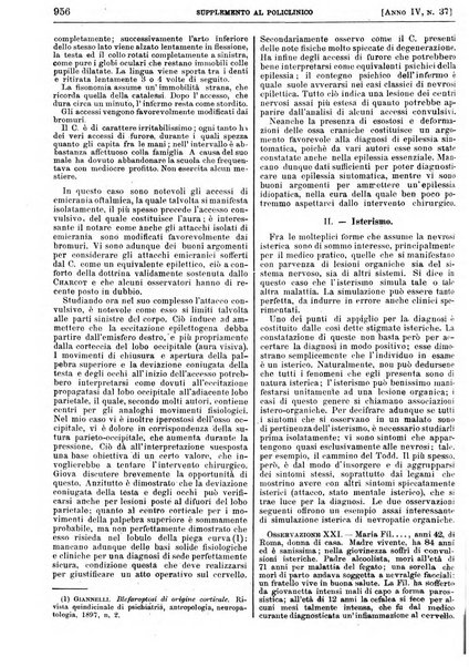 Supplemento al policlinico periodico di medicina, chirurgia ed igiene