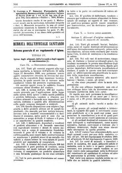 Supplemento al policlinico periodico di medicina, chirurgia ed igiene