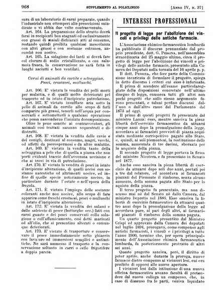 Supplemento al policlinico periodico di medicina, chirurgia ed igiene