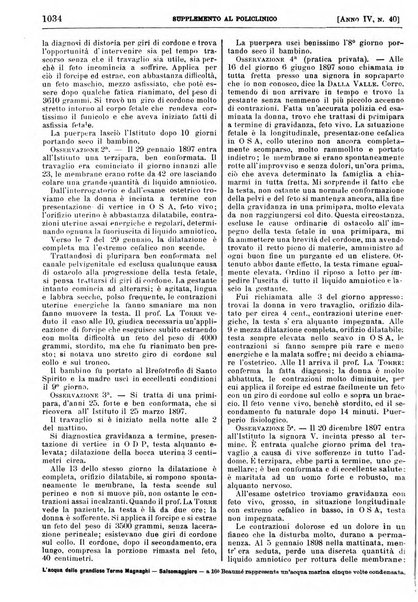 Supplemento al policlinico periodico di medicina, chirurgia ed igiene