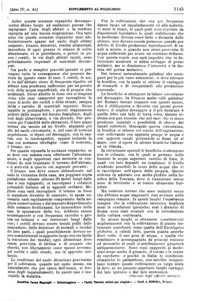 Supplemento al policlinico periodico di medicina, chirurgia ed igiene