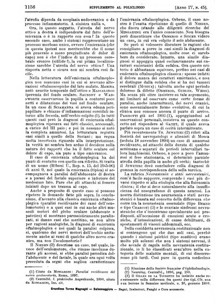 Supplemento al policlinico periodico di medicina, chirurgia ed igiene